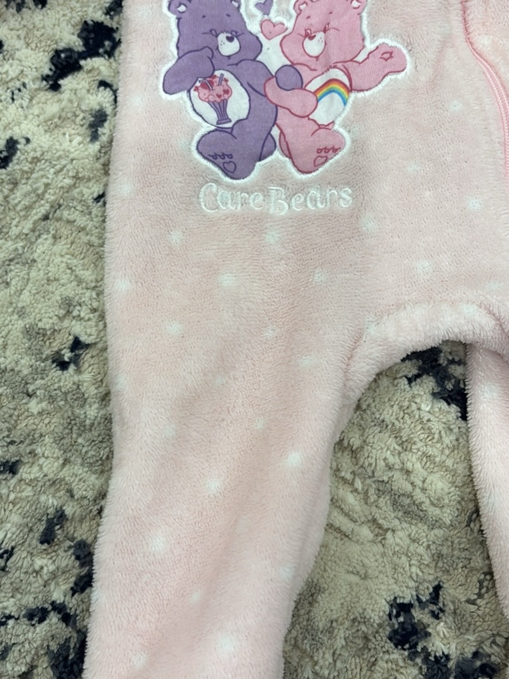 Care Bears Pink Plush Zip-Front One-Piece for Kids - Picture 4 of 6
